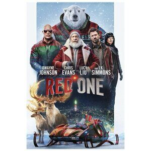Red One Original DS Movie Poster 27 x 40 The Rock Chris Evans Lucy Liu Simmons